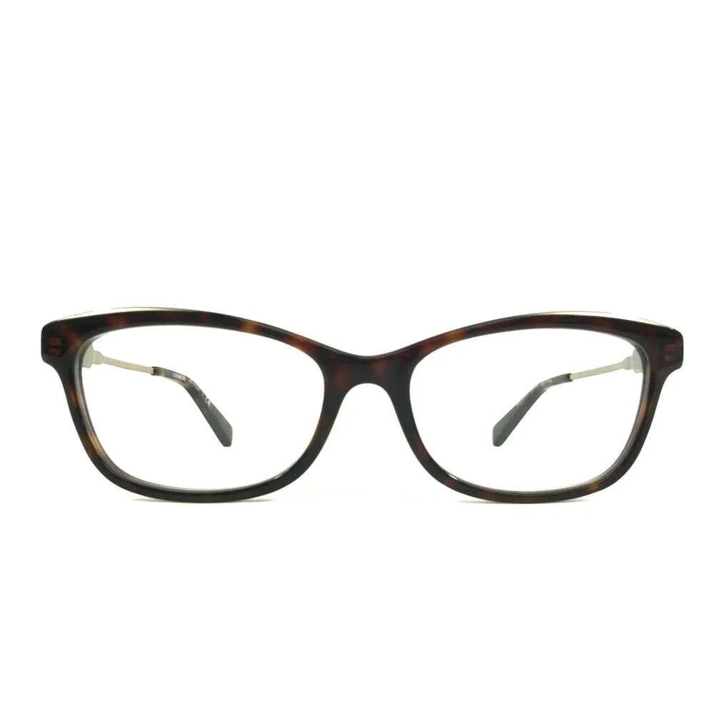 Coach Eyeglasses Frames HC6163F 5120 Dark Tortoise Pale Gold Asian Fit 54-17-140